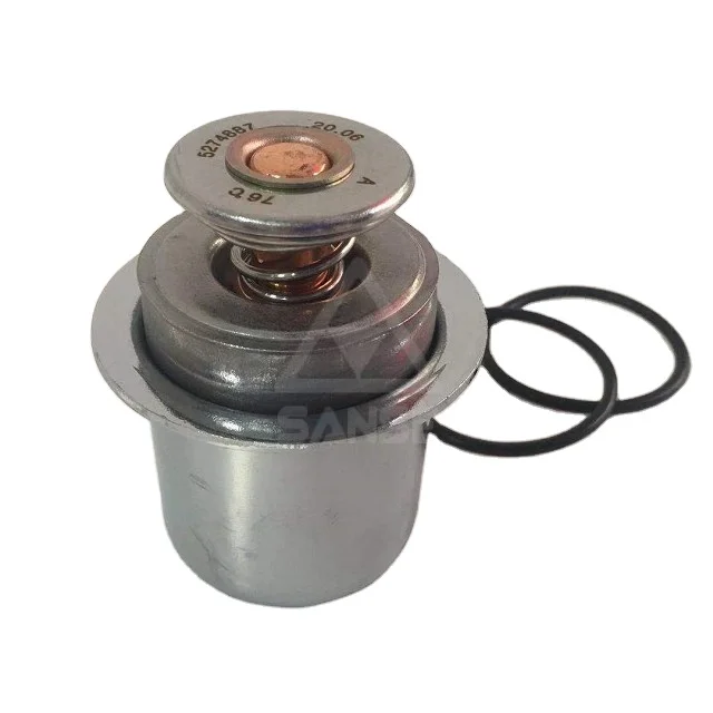 Thermostat 6D114 6741-61-1610 EXCAVATORS PC300-7 PC360 WHEEL LOADERS WA380 WA400 WA430 6741611610 Engine Parts Thermostats