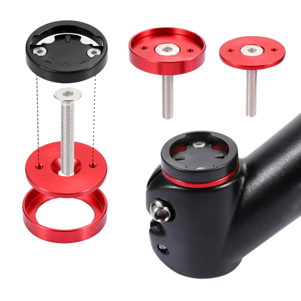 

Durable MTB Stem Top Cap GPS Bracket Cycling Speedometer Stand For Garmin Bryton Cateye Computer Holder Stopwatch Mount