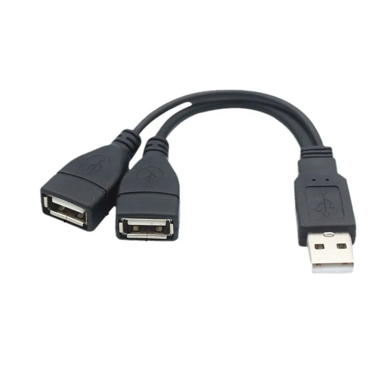 المزدوج الفاصل كابل محول 1to2 أنثى إلى USB 2 ذكر كابلات تمديد الطاقة عالية الجودة USB 2.0 كابل USB الراحة #1