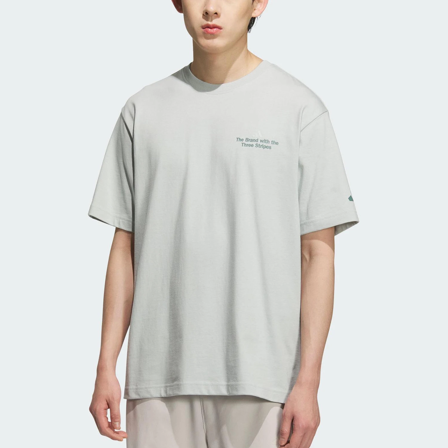 adidas-genuine-summer-men's-loose-knit-durable-short-sleeved-kf0127