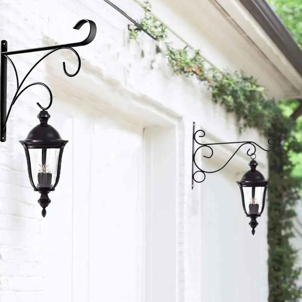 

Sturdy Iron Plant Hanging Hook Wall Mounted Flowerpot Bracket Lightweight Compact Design for Home Garden Living Room Bedroom