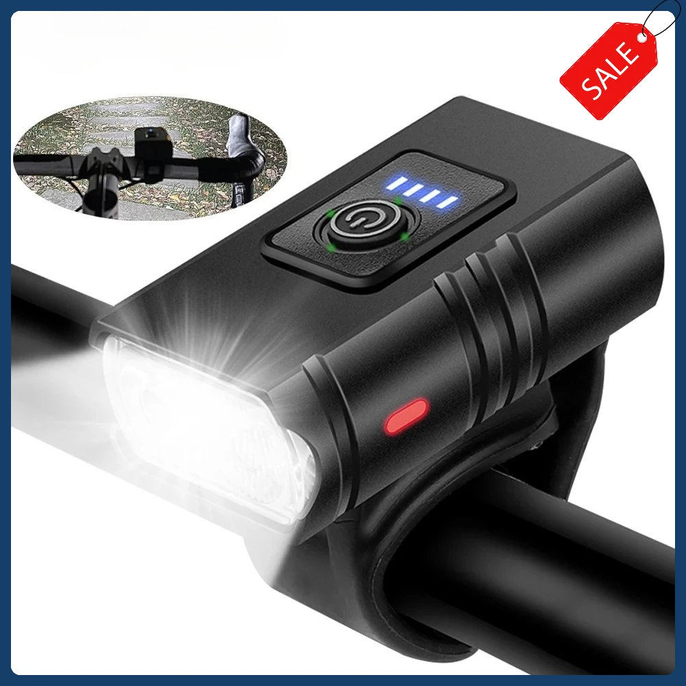 مصباح أمامي LED للدراجة من النوع C، مصباح أمامي للدراجة قابل لإعادة الشحن، كشافات أمامية لدراجة الطريق MTB سهلة التركيب، ملحقات ركوب الدراجات #1