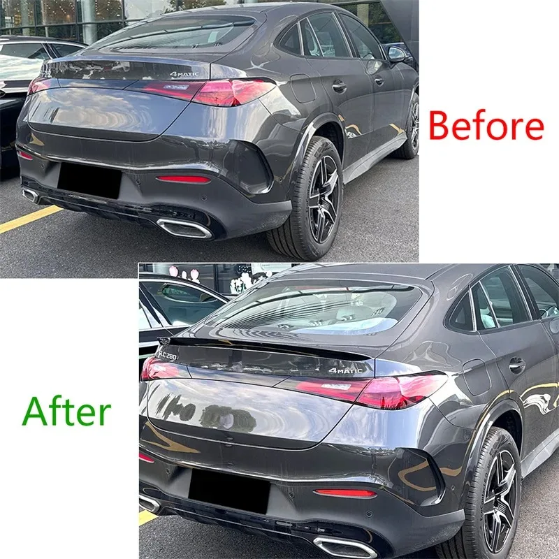 Tail Tailgate Splitter Lip Spoilers For Mercedes Benz GLC Coupe C254 2023+ AMG Rear roof Trunk top Spoiler HIGH KICK DUCKBILL