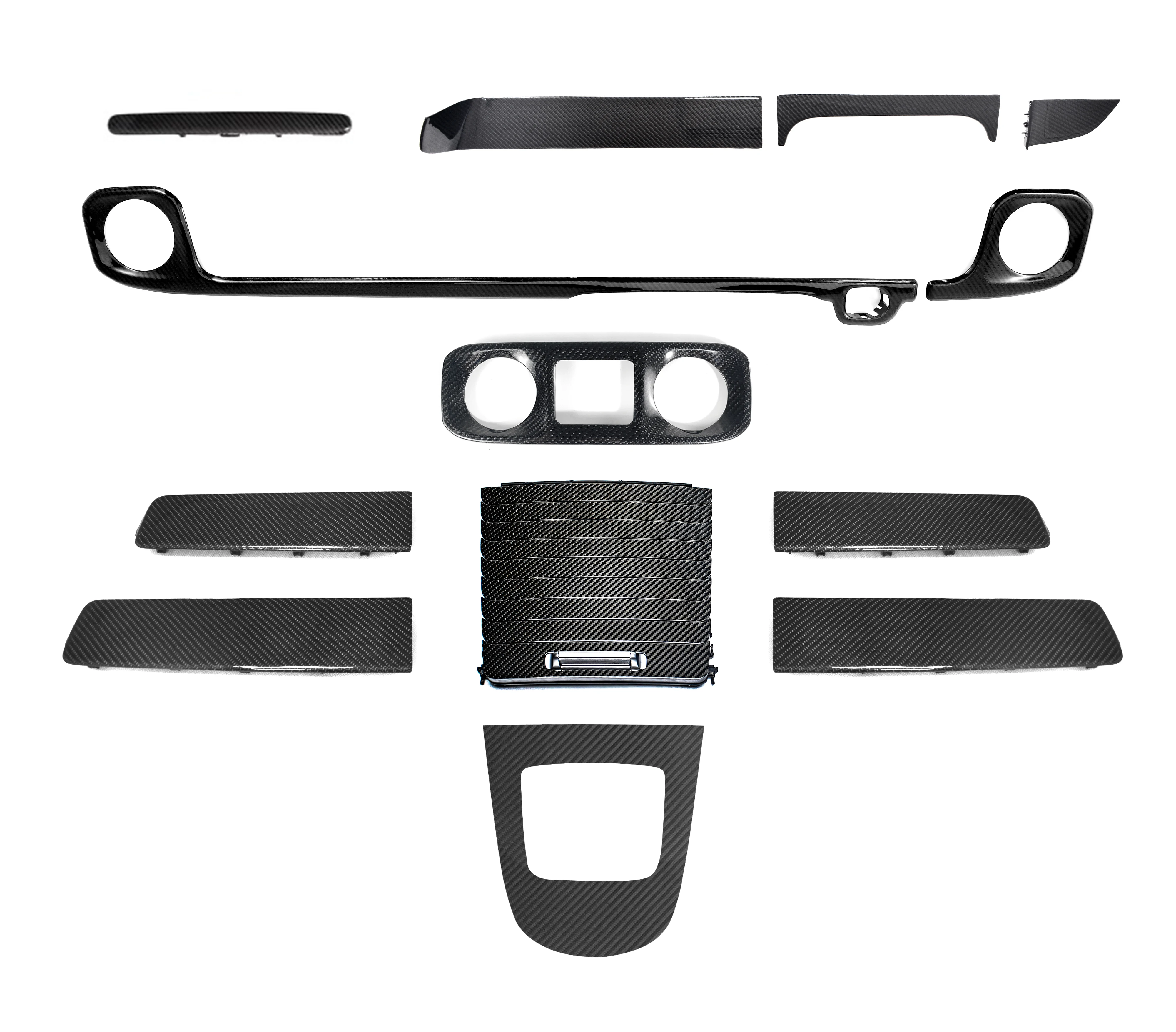 2025 New Dry Carbon Fiber Dashboard Decorations for BENZ G CLASS W465 G63 G500 G400 Interior Accessories