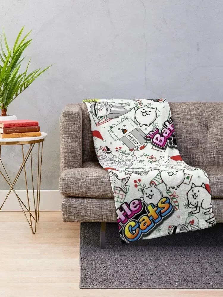 Battle Cats Throw Blanket Sleeping Bag Thermals For Travel Soft Big Blankets Custom Blankets