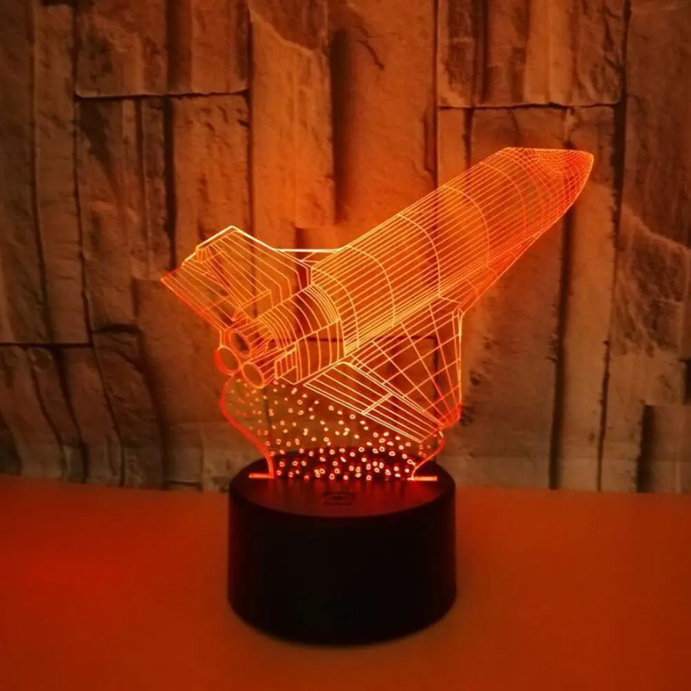 

3D LED-светильник с сенсорным управлением для спальни, рабочего стола, акриловая 3D-лампа с иллюзией объемного изображения, RGB-подсветка для создания настроения