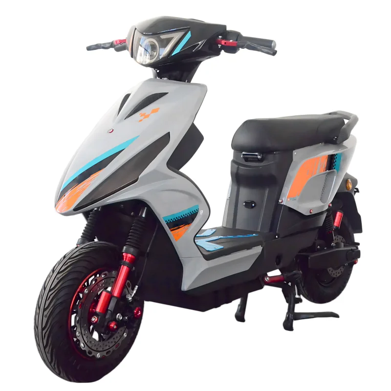Long Range 1000W 60V20ah High-Performance Dual Seat Electric Motorcycle for City Commuter Electric Bike Adult Scooter