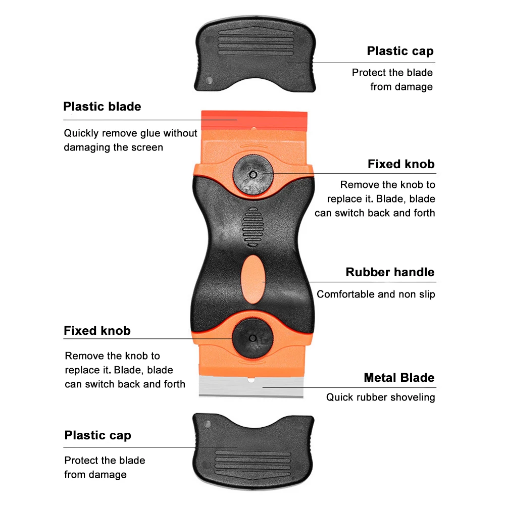Plastic /Metal Razor Blade Scrapers For The Window Of The Car Vinyl Film Cleaning Adhesive Glass Of Ceramic Powder Remover Tool