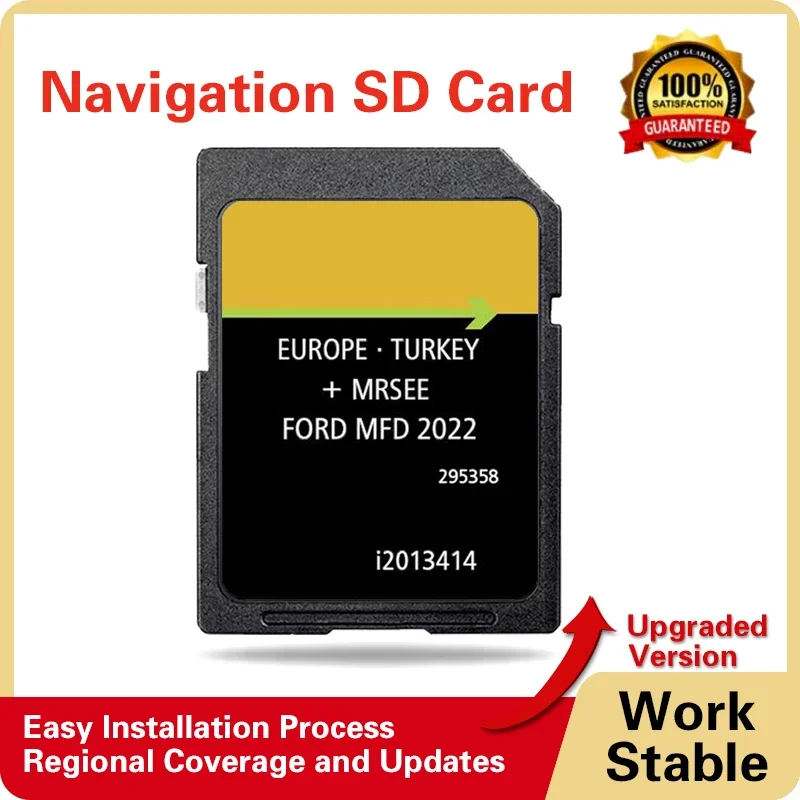 Map Update Sat Nav for Ford Kuga 2012 2015 Software Version MFD 2022 for Ford Europe SD Card