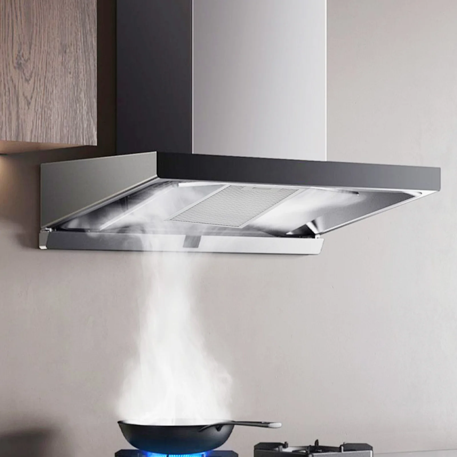 Kitchen Ventilation Metal Mesh Extractor Grease Filter Easy Installation 5 Layers Aluminized Maintain Air Circulation