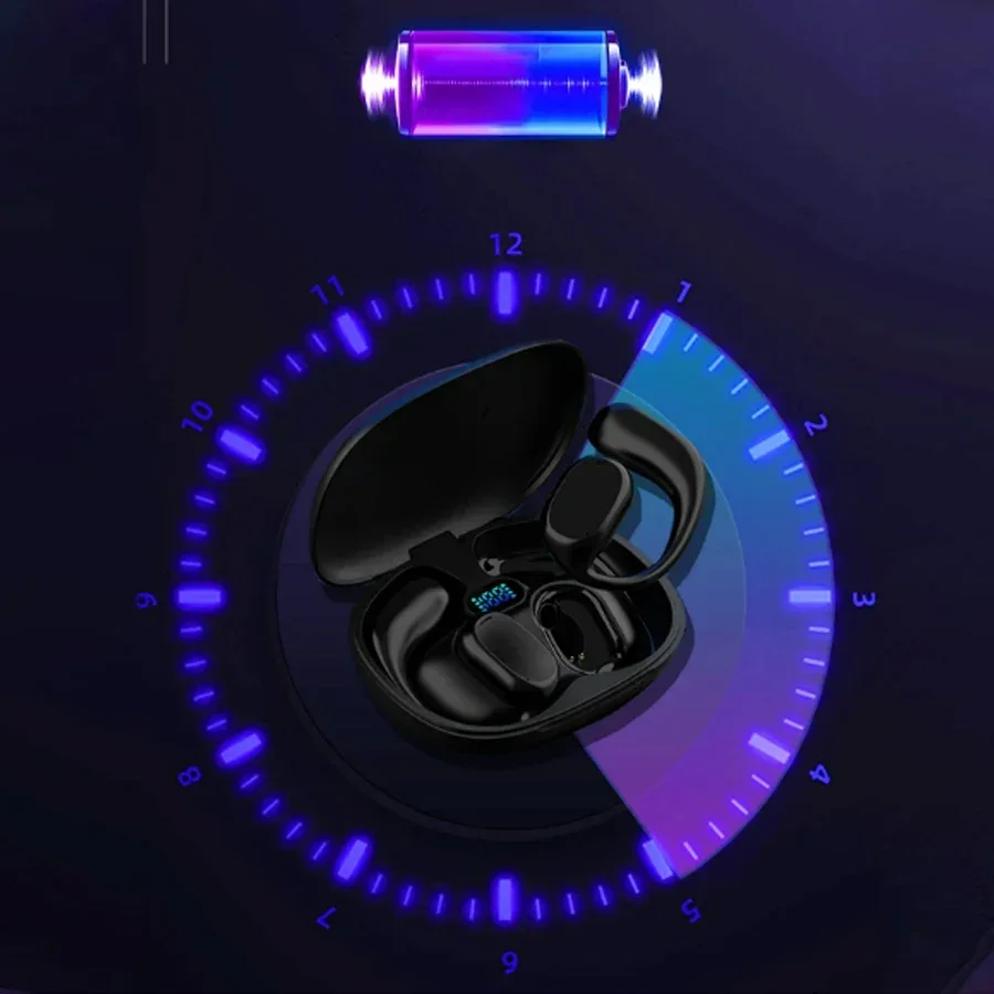 B66 لغة مترجم سماعات الأذن 144 لغة ستيريو لاسلكي مقاوم للماء سماعات LED عرض طويل الاستعداد اللمس سماعات الأذن