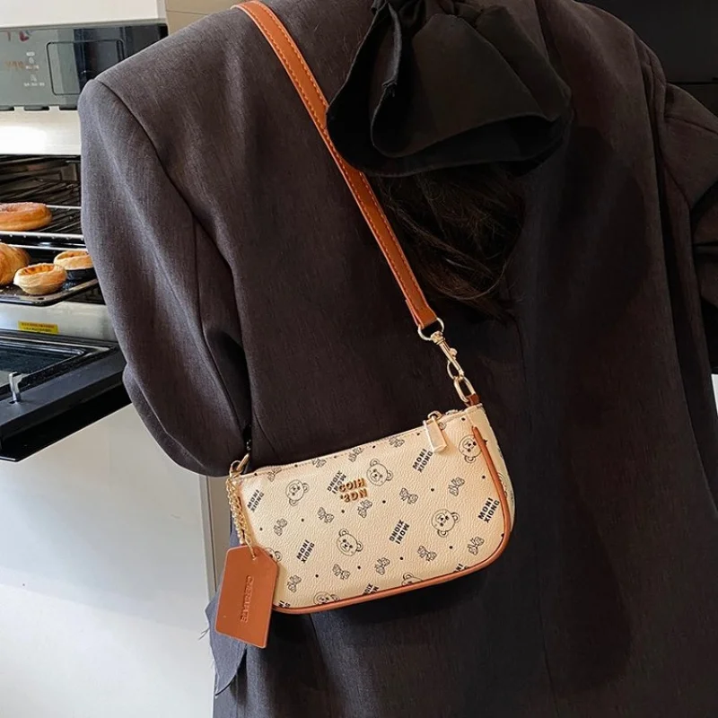 

Популярная классическая женская сумка, кожаная сумка на плечо, элегантный стиль через плечо для женщин известного дизайнера, люксовый бренд