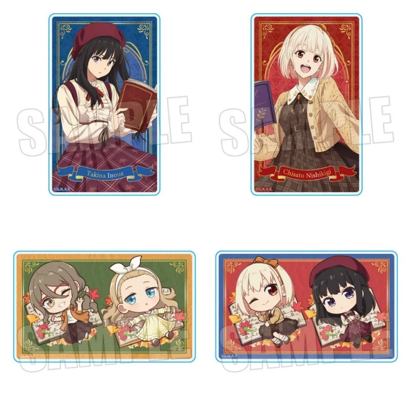 Anime Lycoris Recoil Cute Small Character Chisato Takina Mizuki Kurumi Walnut  Acrylic standing sign board Holiday Gifts