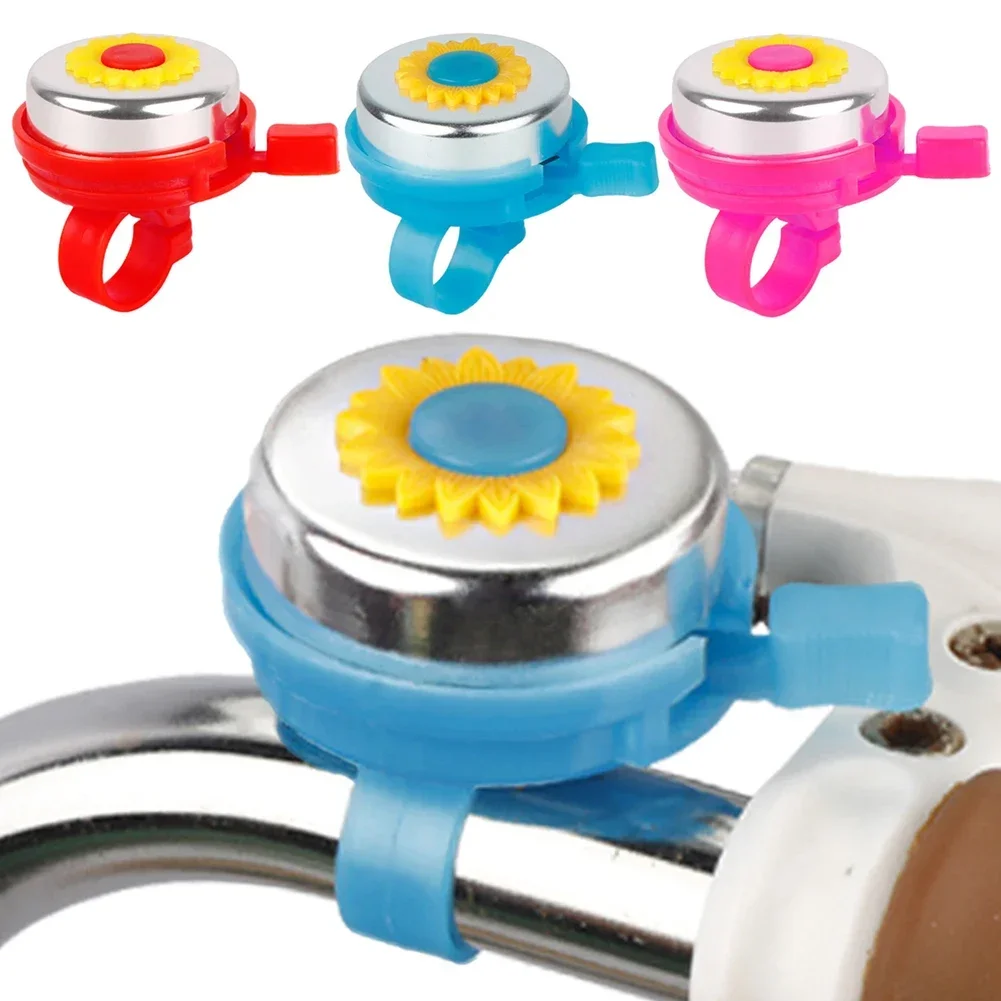 

Sunflower Kids Bike Bell Loud Crisp Clear Sound Bike Ring Bell Aluminum Alloy Handlebar Bell Ring for Childrens Bike Accessories
