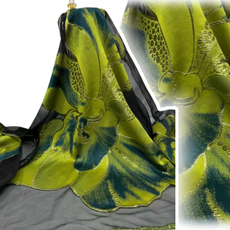 

Африканский жаккардовый французский позолоченный кружевной нигерийский парчовый кружевной тканевый вечерний платье 2025 года, высокое качество для шитья женщин 1786