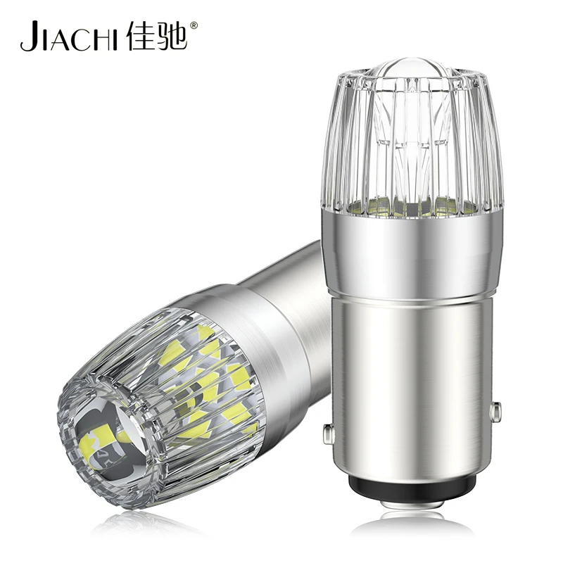 Jiachi 10PCS New Fashion 1157 BAY15D Led Car Bulb 1156 BA15S Signal Bulb 7443 Led Brake Light Stop Lamp 2835Chip 7SMD 12V 6000K