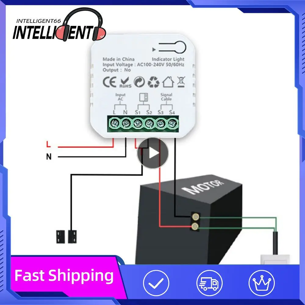 Controlador de apertura de puerta de garaje con WiFi, Monitor de contacto, Control remoto de seguridad, sin Hub, compatible con Alexa Home, Tuya Smart Life