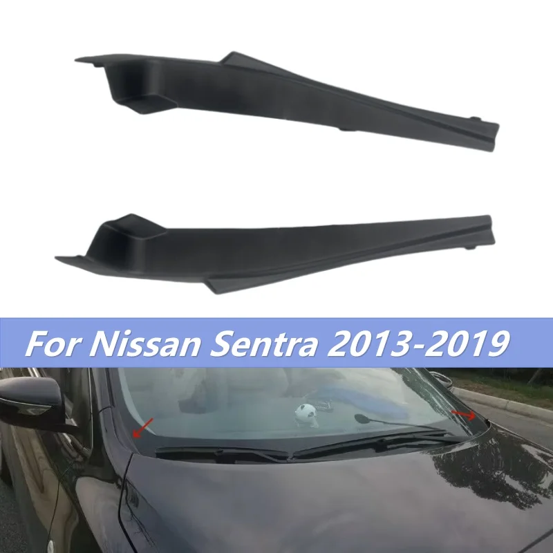 1 Pair Car  Front Wiper Side Cowl Extension Cover For Nissan Sentra 2013 2014 2015 2016 2017 2018 2019 66894-3RA0A Accessories