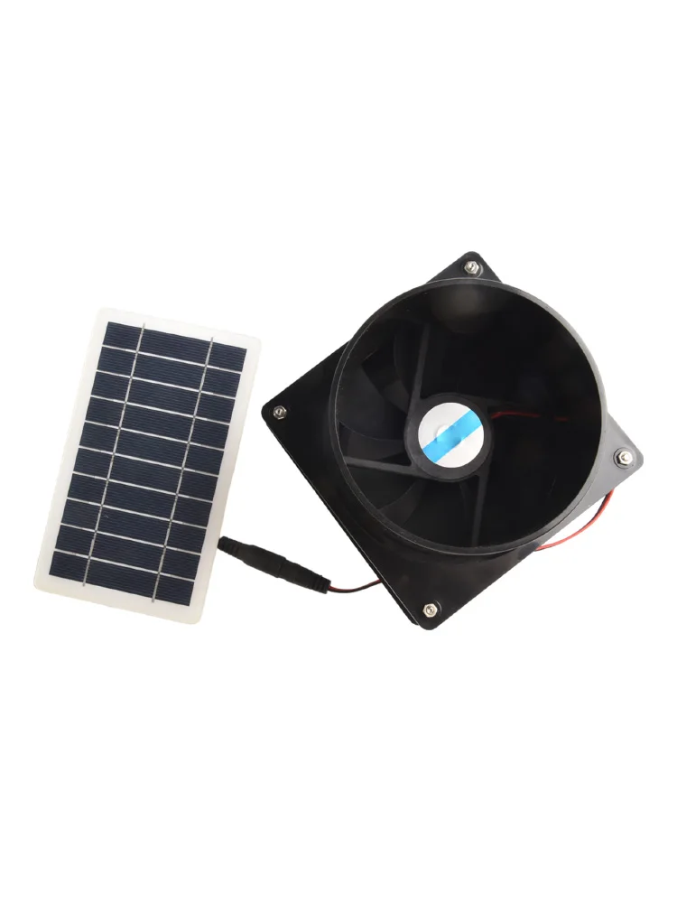 Optimal Air Circulation with Solar Power 10W 12V Exhaust Fan for Round For Pipes for Pet House Chicken Coop and RV