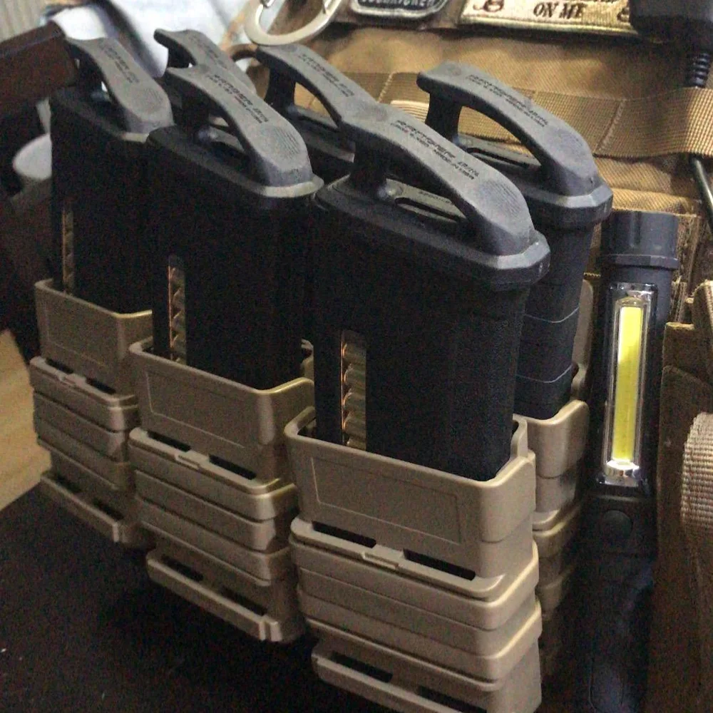 Kotak aksesori FMA fastmag, kotak magasin 5.56, kotak klip duplex molle untuk kaos dalam, kotak pelepas cepat M4