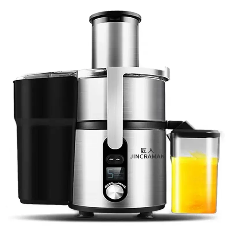 Commercial household juicer large-diameter stainless steel residue juice separation sugarcane juice machine fully automatic