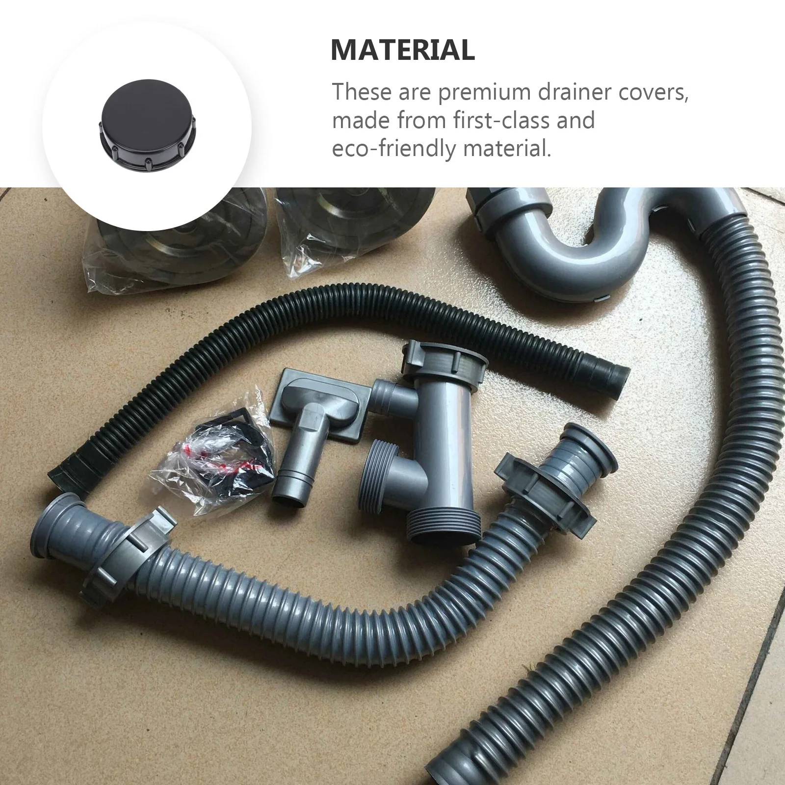 

6Pcs Durable Plastic Pipe Caps Drain Protective Covers Ecofriendly Safe Practical Simple Design Exquisite Detail Easy Clean