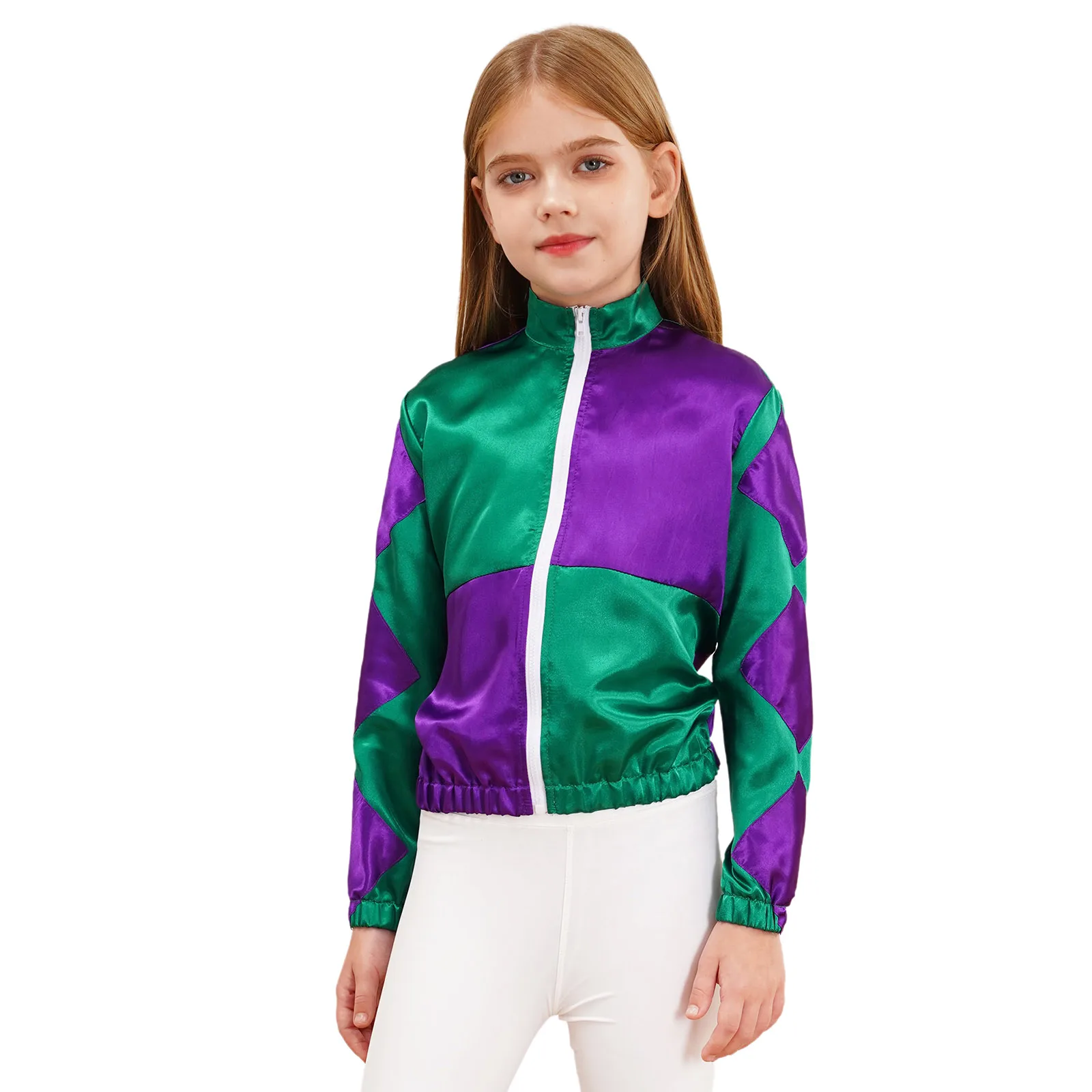 Kinder Jungen Mädchen Pferde trainer Kostüm Pferdesport Halloween Pferderennen Cosplay Uniform Langarm Mantel Jacke für den Wettbewerb