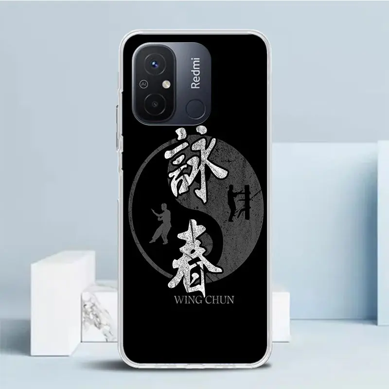 Wing Chun Kung Fu Silicon Call Phone Case For Xiaomi Redmi 12 12C 10 10A 10C 9 9A 9C 9T 8 8A 7 7A 6 6A K60 K20 K40 Pro S2 K30