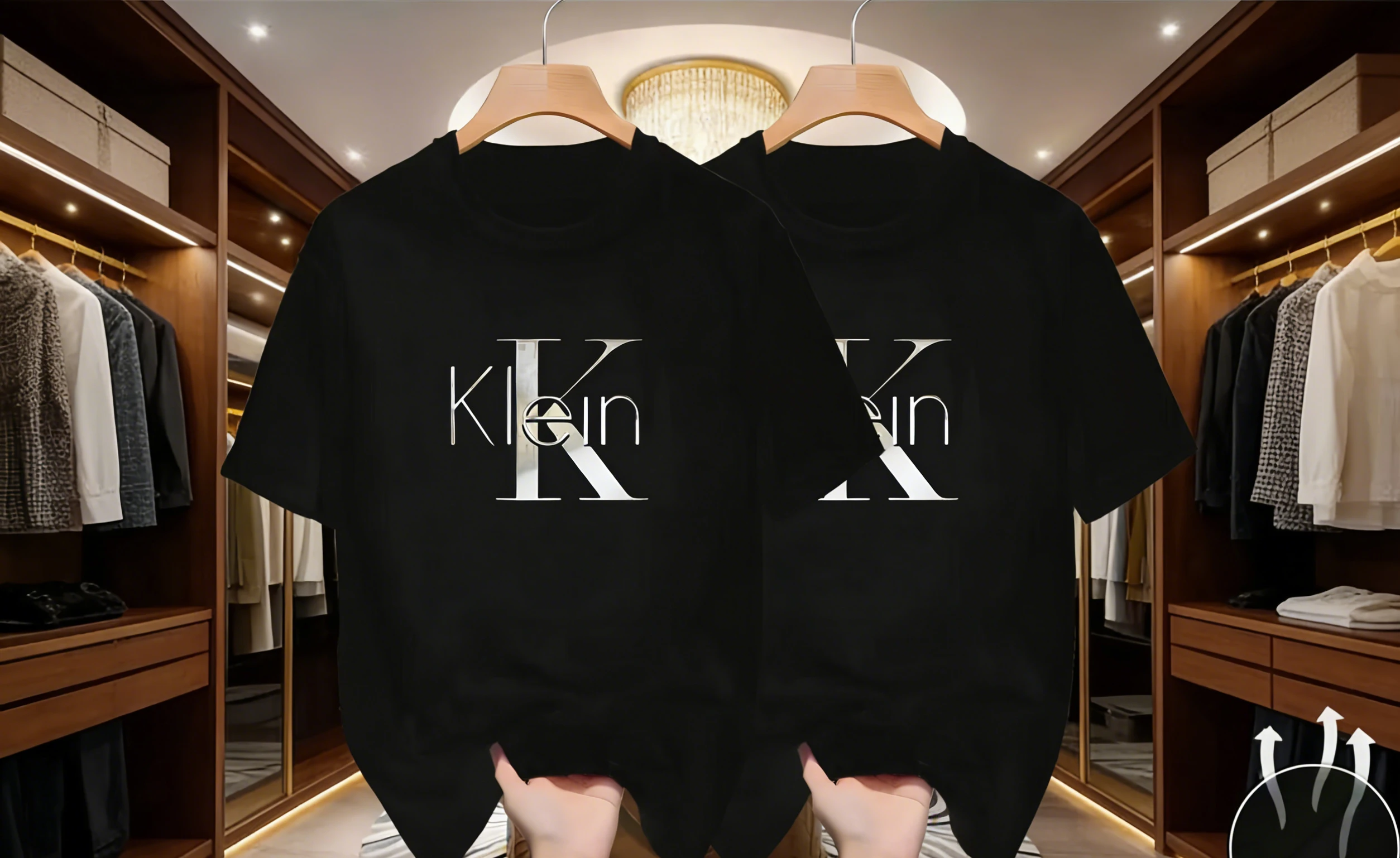 Herren 2er-Pack Klein Letter Schnelltrocknende T-Shirts |   Atmungsaktive, leichte, feuchtigkeitsableitende Freizeit-Sommer-T-Shirts