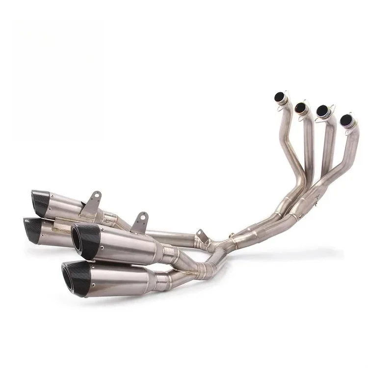 For Z1000 Motorcycle Exhaust Full Systems Front Mid Pipe Ninja 1000 Titanium Alloy Muffler 51mm