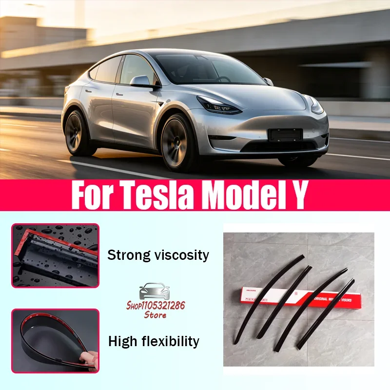 

Подходит для Tesla Y-type: дожезащитный дефлектор на окно, вставки-козырьки от дождя, из ПК-материала, светоотражающий, для боковых окон.