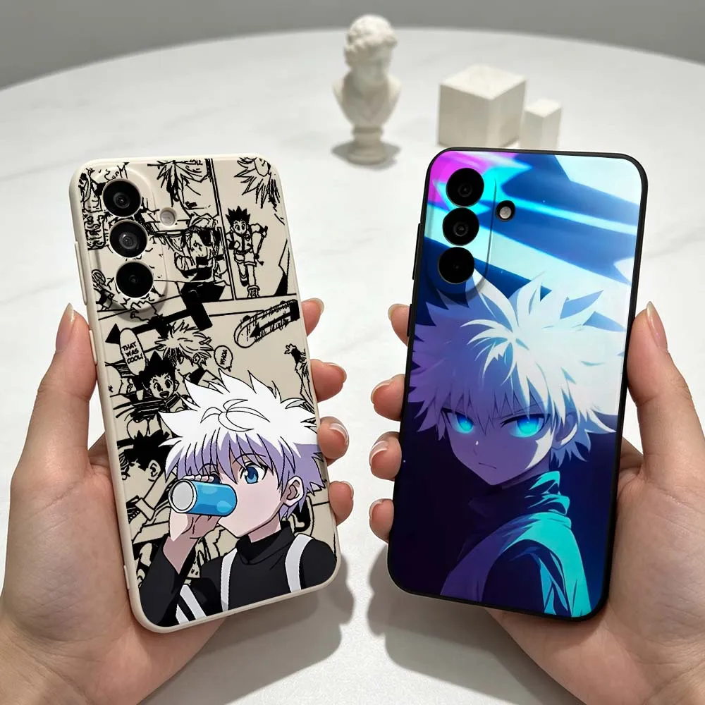Luxury Anime Killua Gift For Samsung Galaxy A07 A14 A15 A26 A35 A36 A55 A56 A52 A34 A72 A17 A71 Soft Phone case