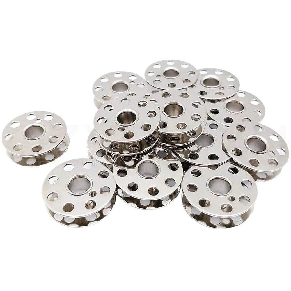 10pcs Metal Sewing Bobbins For Singer Featherweight 221 & 301#45785 Sewing Machines Parts Accessories