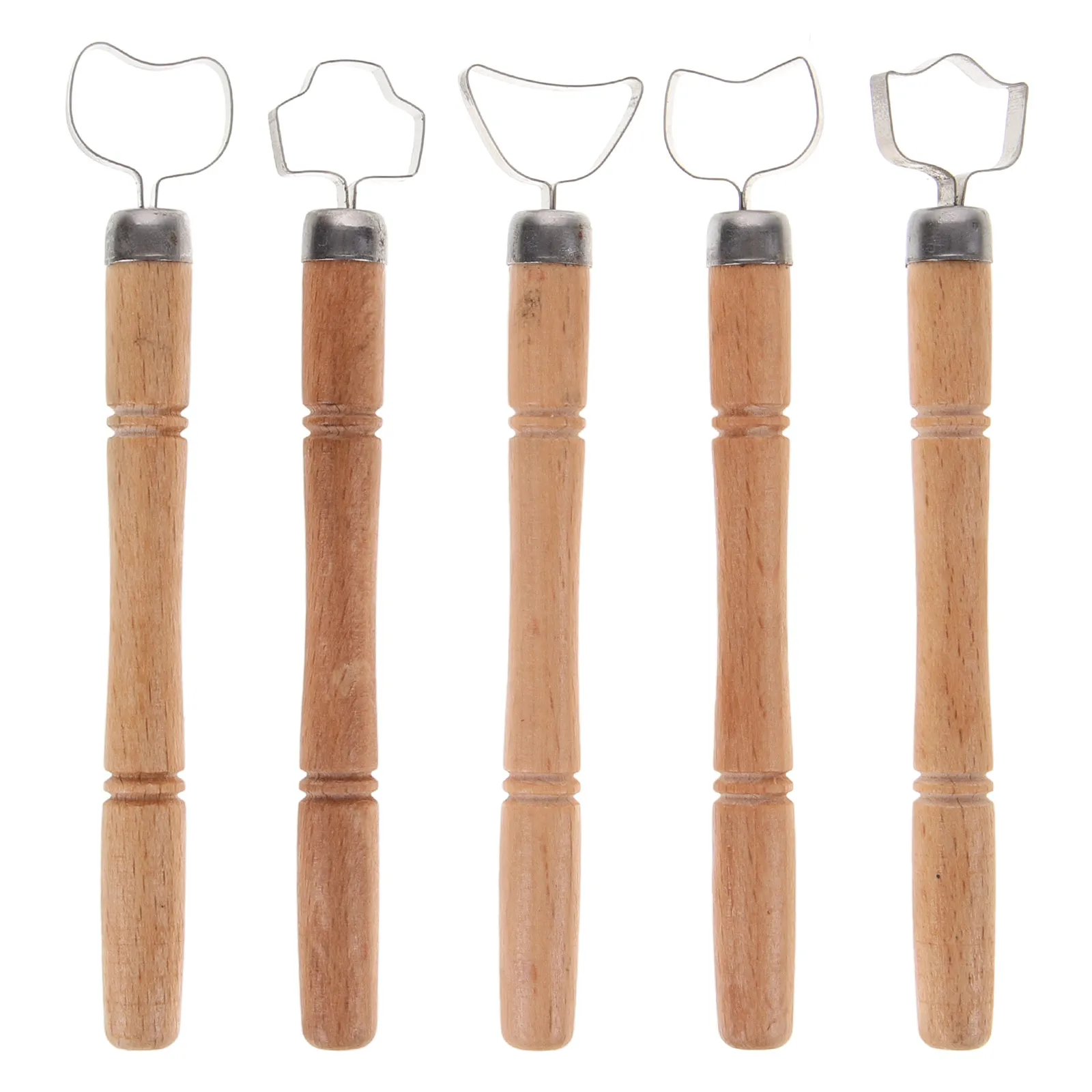 

5pcs Clay Ceramic Making Pottery Carving Wood H Sculpting Wax Crafting Supplies Clay Tools Sculpting Modeling Accessories