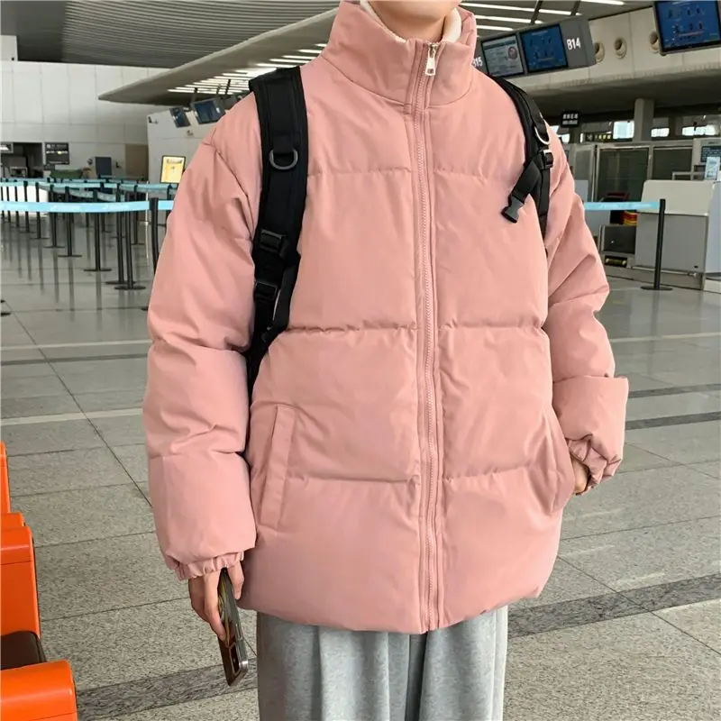 

Мужская зимняя верхняя одежда из хлопка с капюшоном Thiened, теплая свободная однотонная модная хлопковая стеганая куртка