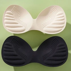 Thicken Invisible Removable Push Up Bra Pads Inserts Women Latex Bikini Bra Pad Chest Foam Swimwear Inserts Cups Breast Padding