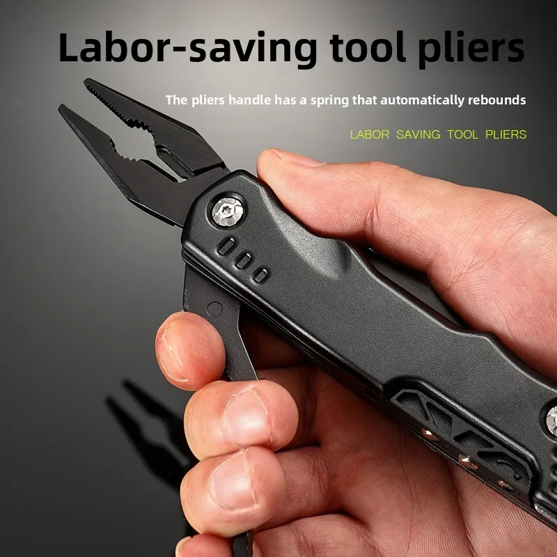 Professional Auto Repair Vehicle Maintenance Hand Tool Portable Multi Function Folding Combination Hammer Pliers Wrench
