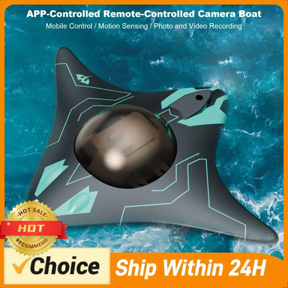 

RC Boat with Camera App Control Real-Time Photography Underwater Submarine Drone Toys for Adults & Kids Birthday Gift