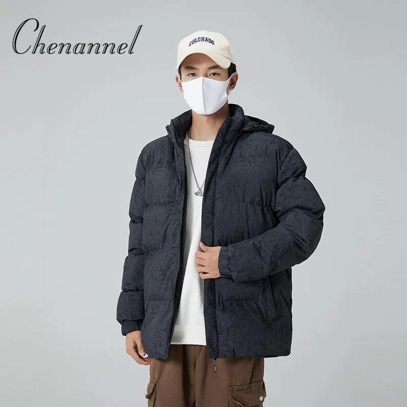 

Уличный легкий спортивный цветной контрастный пуховик с капюшоном, мужской зимний горный шик, водонепроницаемое хлопковое пальто для скалолазания