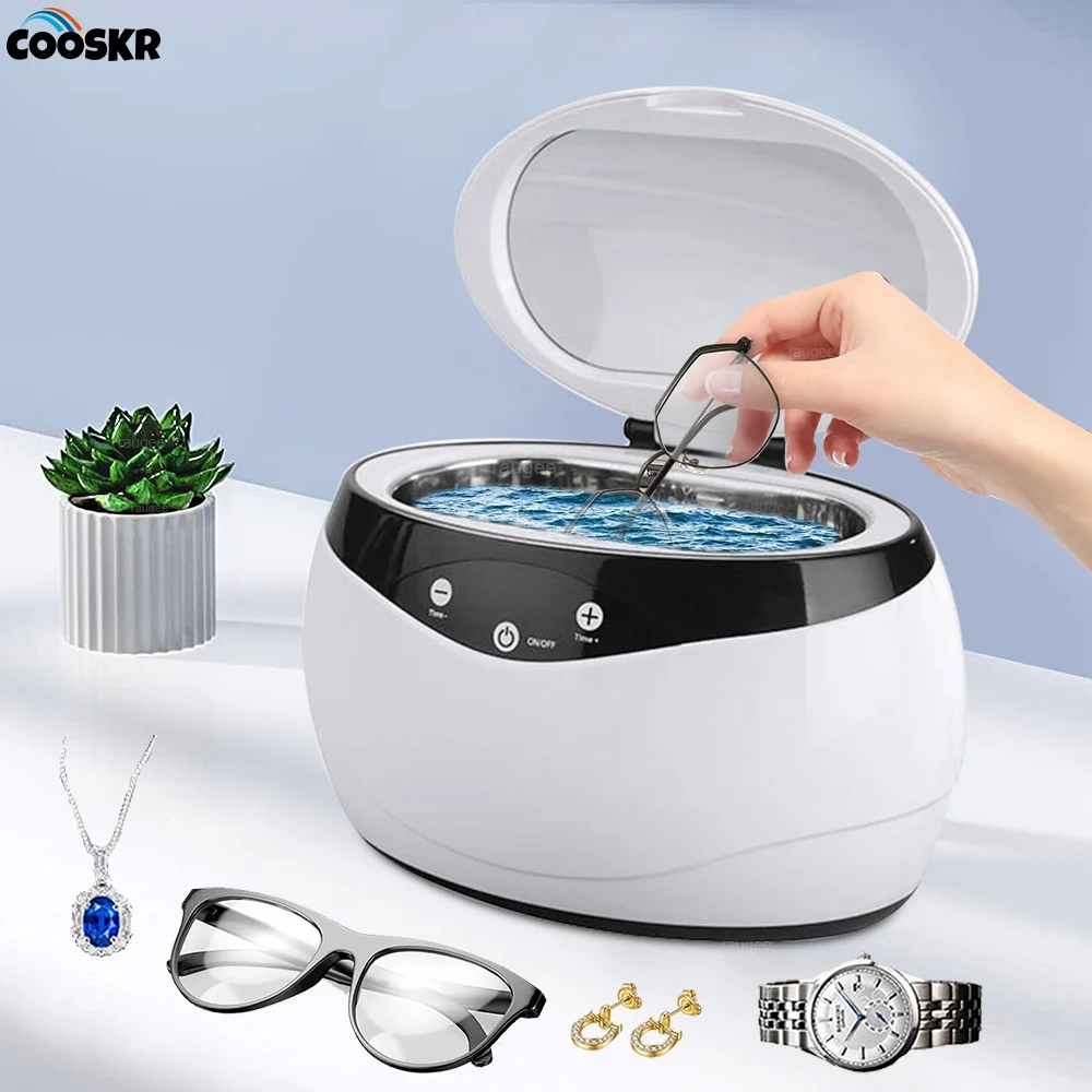 Ultrasonic Cleaner Glasses Jewelry Cleaner High Frequency Ultrasonic Washing Bath for Glasses Ultrasound Cleaning Machine 650ml