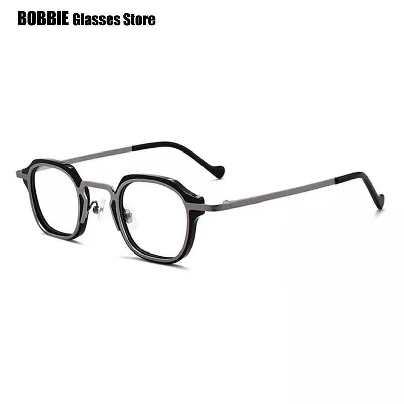 

2023 New Brand Design Eyeglasses Frame Retro Polygons Acetate Titanium Glasses Men Women Blue Light Prescription Optical Eyewear