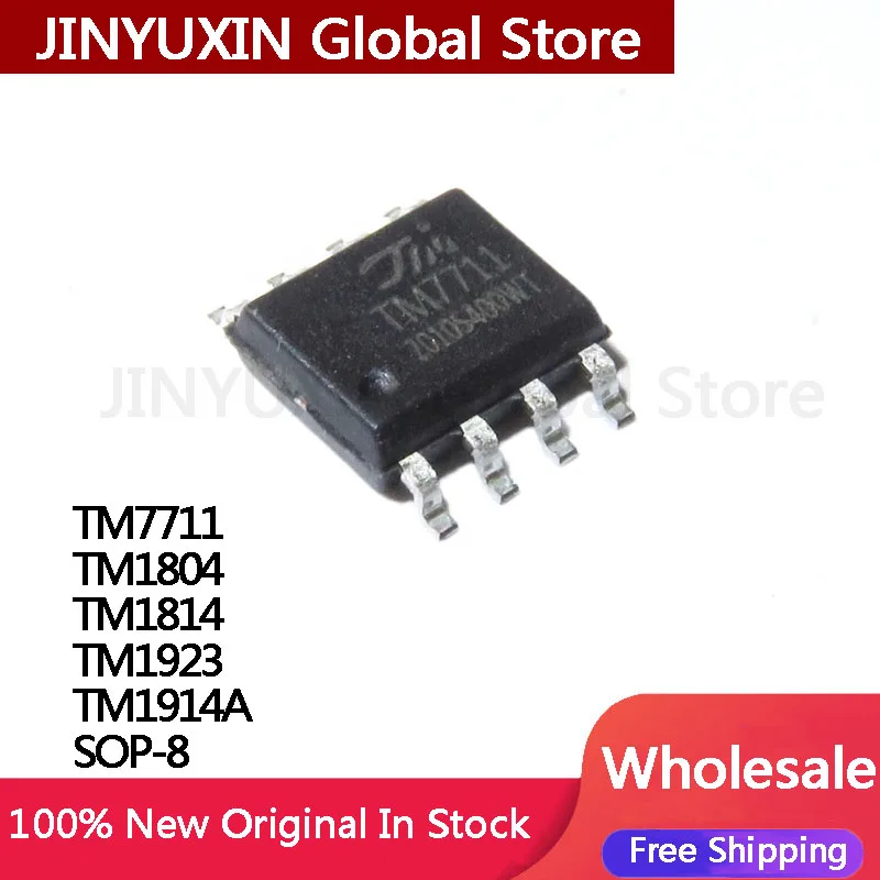 

10 шт., интегральная микросхема TM7711, TM1804, TM1814, TM1923, TM1914A, SOP-8, оптовая продажа