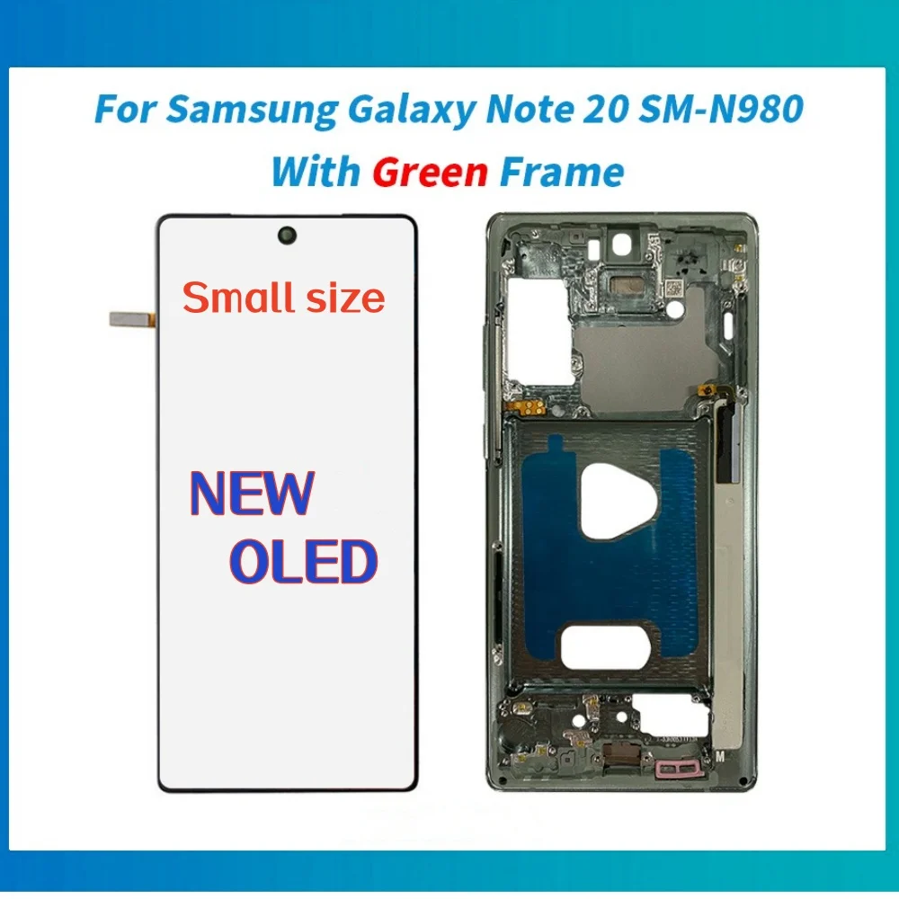 OLED Note 20 N980F N980 LCD For Samsung Galaxy Note 20 5G N981 N981U N981B Display Touch Screen Digitizer Replacement With Frame