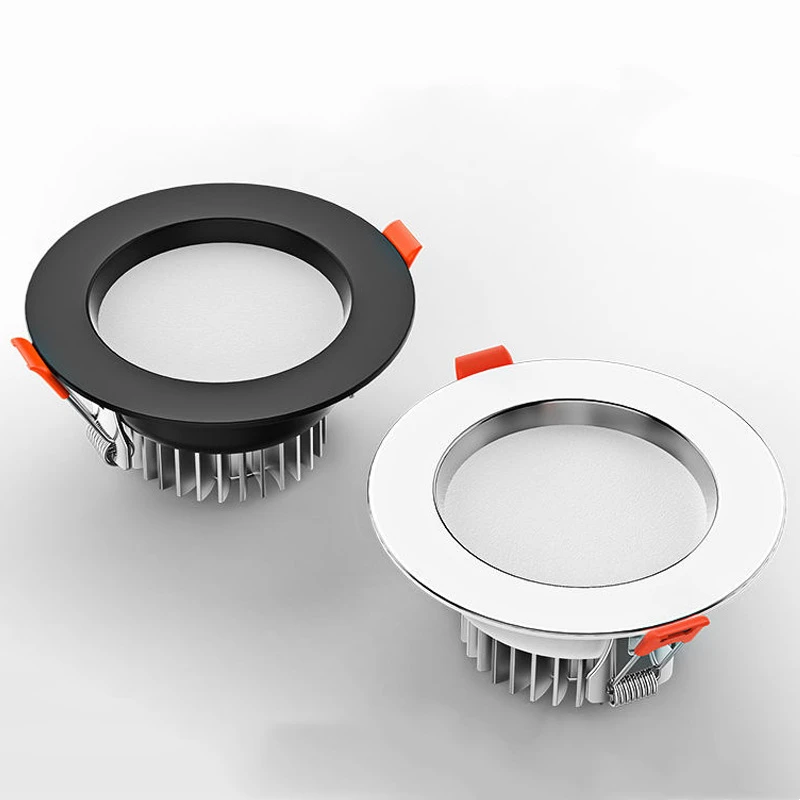 3 Color Change LED Downlight Recessed Ceiling Light Cutout Housing Adjustable CCT Home Embedded Can Light