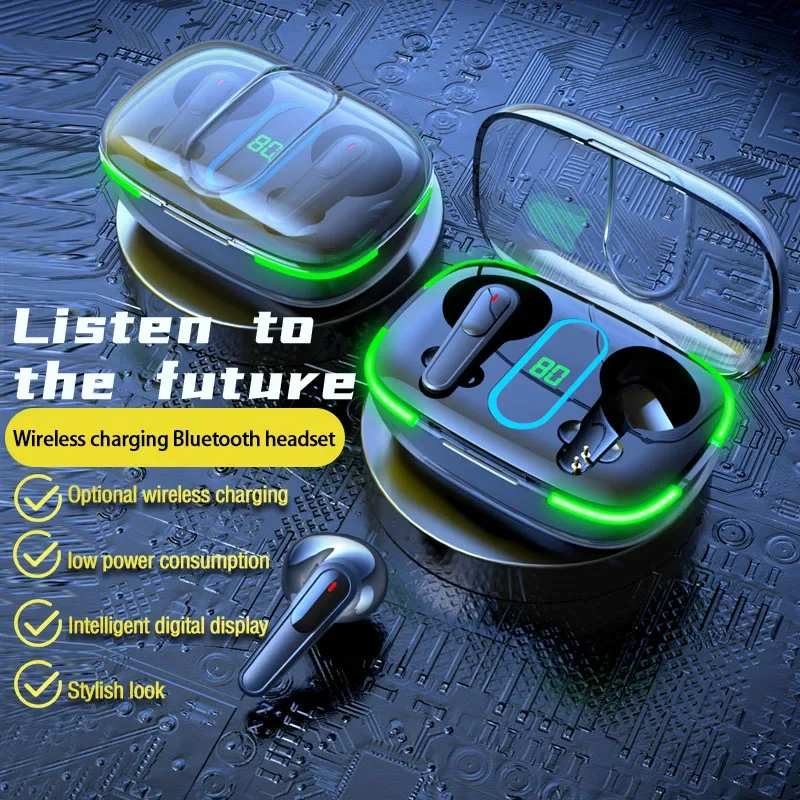 سماعة بلوتوث لاسلكية أصلية TWS Pro70 مع ميكروفون LED ملون لعرض HiFi سماعات أذن شحن لاسلكي للهاتف