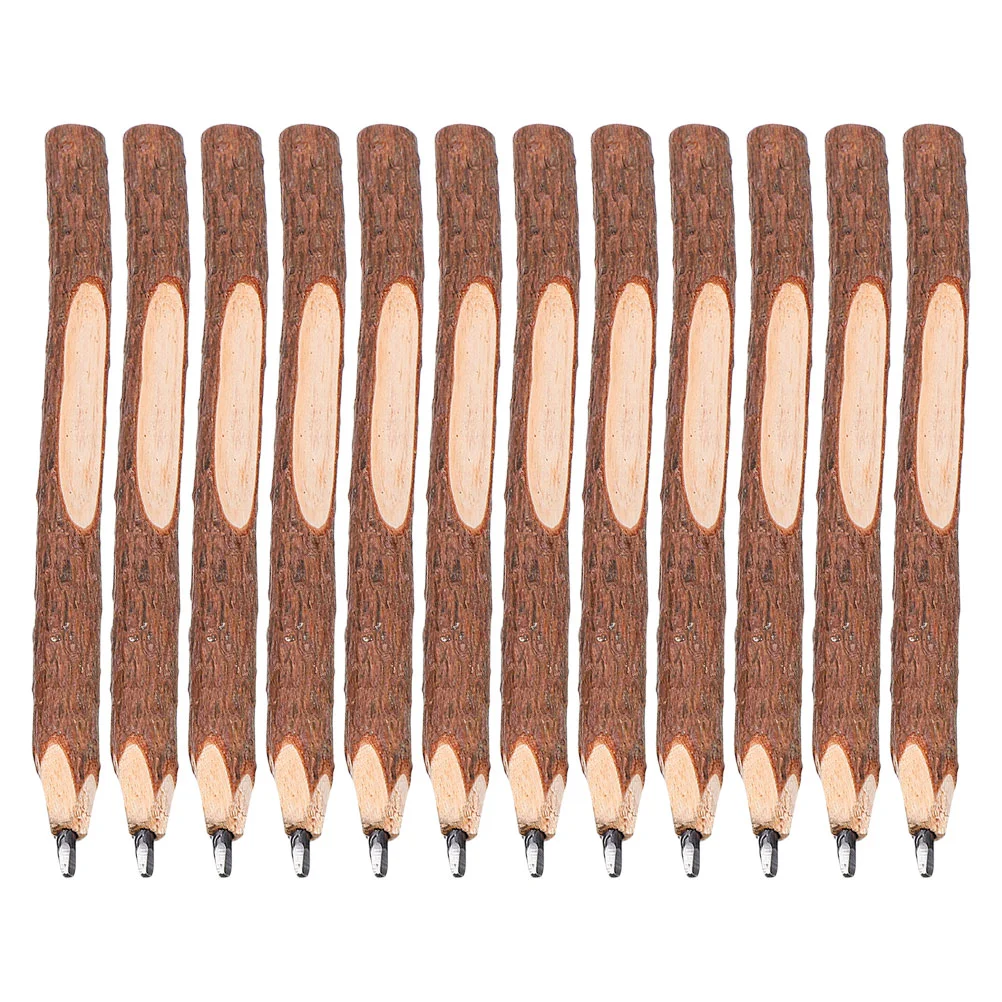 12 PCS Boy Branch Pencil Bride Artist Pencils Pine Wood for Boys Classroom Must Haves