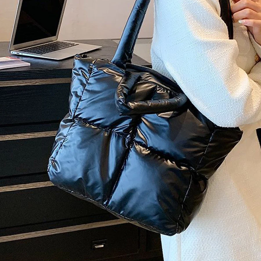 

Водонепроницаемая большая сумка для женщин, сумка на плечо с хлопковой подкладкой, большая вместительная женская сумка, стеганая рабочая сумка для покупок