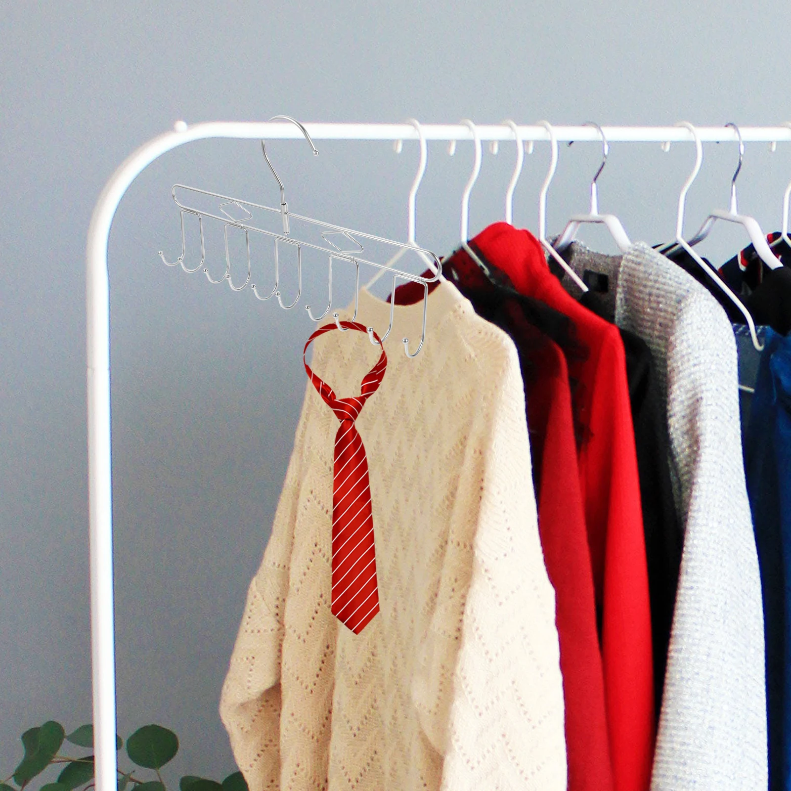 

Stainless Steel Multi Hook Hanger 10 Hooks Space Saving Bra Tank Pant Rack Closet ganizer Clothes Hanger Rust Proof