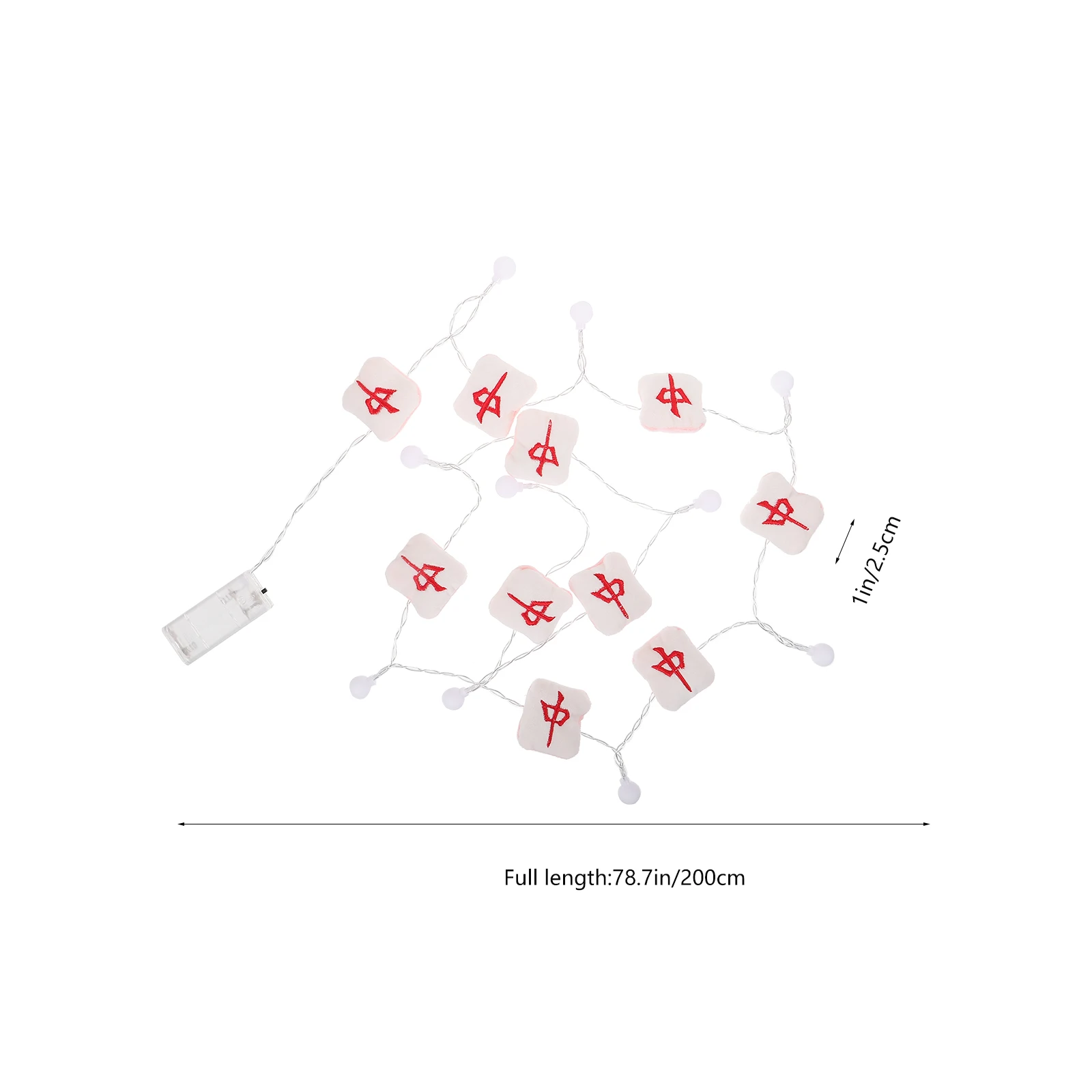 سلسلة ضوء ماهجونغ الحمراء أضواء الجنية النحاسية المزخرفة للحفلات الداخلية لتزيين العطلة مصباح دافئ يعمل