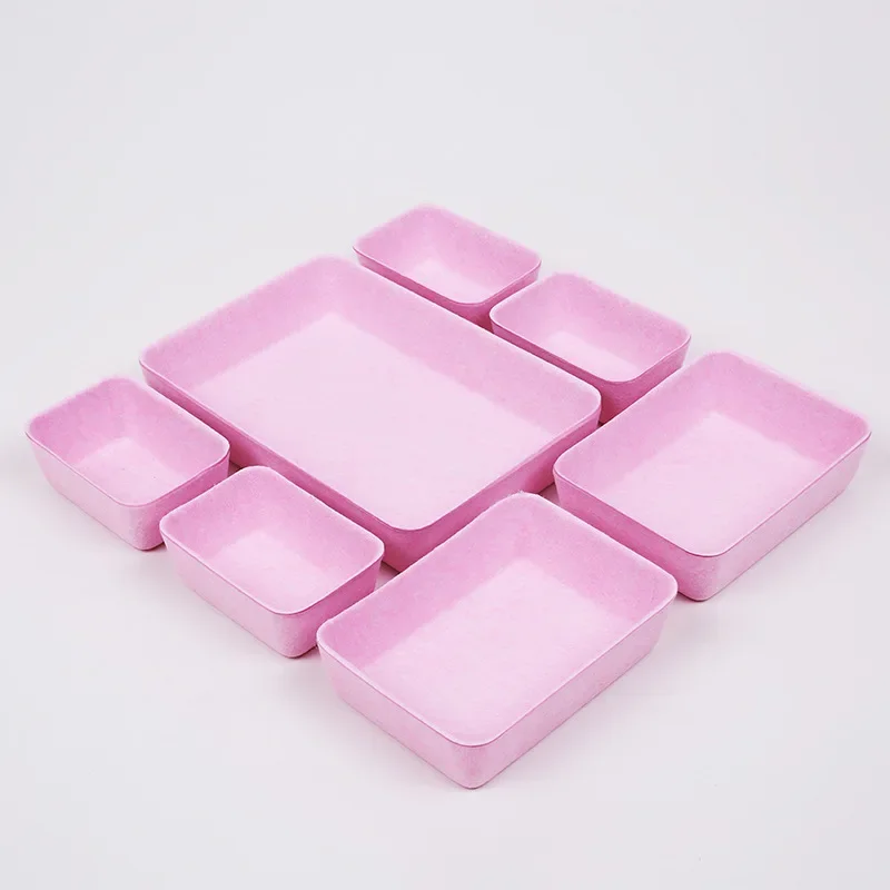 Sundries Makeup Storage Box Office Stationery Drawer Organizer Desktop Snacks Food Container Tool ,7Pcs/Set view 2